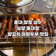 [서울 홍대, 상수, 합정] 양 꼬치 마파두부 맛집 ‘심양 홍대점’