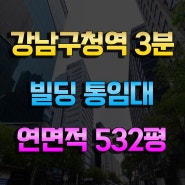 논현동빌딩 통임대 강남구청역 도보3분거리 대로변 빌딩