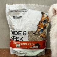 기브미펫 카사바모래로 고양이 모래 교체 완료!