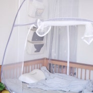 아기침대 모기장 슈가잠 원터치 모기장 접는법