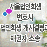 서울법인회생변호사 법인회생 개시결정과 채권자 소송
