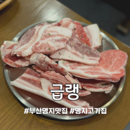 [급랭] 부산 명지 냉삼 맛집 솔직 후기