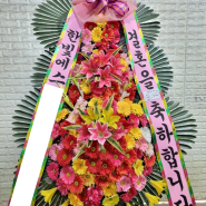 경기 평택 결혼 축하3단 SG웨딩컨벤션 화환 서정동 예식 경조사 꽃배달