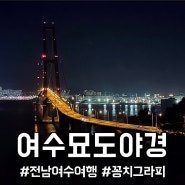 전남 여수 여행 묘도 봉화산전망대 이순신대교 여수야경명소 ( feat. 묘도카페 칼디커피숍 )