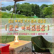 [경남 아이랑 캠핑장] " 함안 아라캠핑장 " 여수아주미의 자세한 사이트 후기 !!