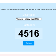 호주 워홀 세컨/서드 비자 우편번호(Postcode), 직종 확인 쉽게 하는 방법