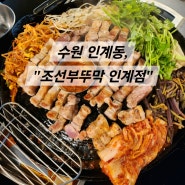 [수원 인계동/고깃집] '조선부뚜막 인계점' 솥뚜껑 미나리삼겹살 또또또간 맛집 후기