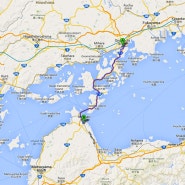 [사전검토]일본 시코쿠섬 횡단 182.6km 후 히로시마 거쳐 시모노세키까지 자전거라이딩