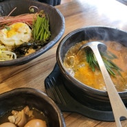 경기북부어린이박물관 맛집 봉평착한메밀 보리밥 들깨수제비