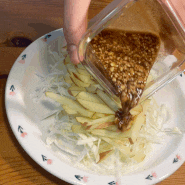양배추사과 샐러드 초간단 다이어트 샐러드