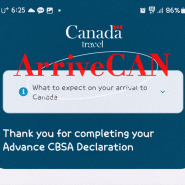 캐나다 입국 어라이브캔 ArriveCAN 사전 입국신고서 작성방법