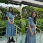 임지연 인스타그램 패션 속 여자 여름 원피스 : 시슬리 데님 셔츠 원피스