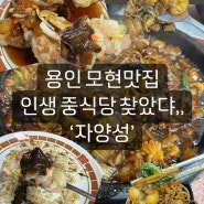 [용인중식당 자양성] 모현맛집 드디어! 인생중식맛집 찾았ㄸㅏㅠㅠ쫜득한 탕수육까지 미쳒다,,!!!