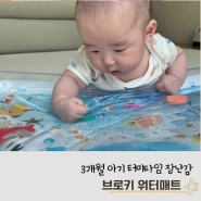 3개월아기 촉감놀이 터미타임장난감 아기 워터매트 추천 브로키 워터매트