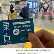 일본 도쿄 메트로패스 가격 노선 교환 도쿄지하철 패스권 JR