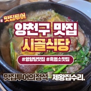 (맛집투어)양천구 신정동 보양식 맛집 시골식당 다녀왔습니다.(feat.노포식당)