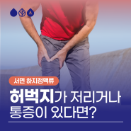 왼쪽 허벅지저림 허벅지통증 하지정맥류 증상