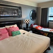 가성비 좋은 서울 키즈룸 호텔 켄싱턴 여의도 자동차 침대 좋아요!