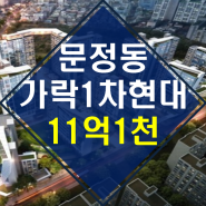 ◆조합설립인가◆ 【2023타경50155】 문정동 가락1차현대 아파트 경매