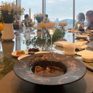 더그레이트 홍연 조선팰리스 강남 호텔 룸식당 주말 런치 코스 메뉴