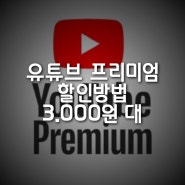 유튜브 프리미엄 할인방법 15개월 월 3000원대 사용 가능한 NFXBUS