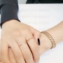 여자 14k 18k 금팔찌 반지 로프체인 디자인 데일리 포인트