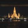 태국 방콕 자유여행 예약없이 가는 왓아룬 야경 뷰 루프탑 아모로사 후기