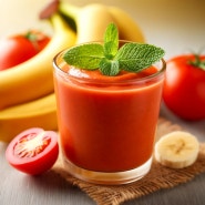 토마토 바나나 궁합 효과 스무디 다이어트 레시피 칼로리