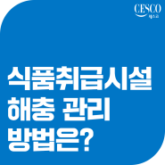 해충 활동이 활발해지는 5월! 세스코 & 식약처의 솔루션은?