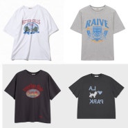 [5월 넷째주]브랜드 프린팅 그래픽 반팔 티셔츠 추천/여자 여름 옷