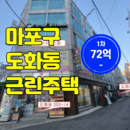 마포상가건물경매 도화우성아파트주택재건축정비구역 인근 서울시 마포구 도화동 근린주택경매