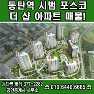 동탄역 시범 포스코 더 샵 아파트 학군, 상권, 교통 완벽!