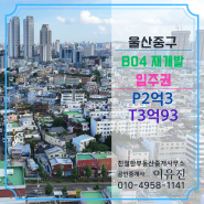 울산 중구 B04 교동 북정동 재개발 입주권 84선택 매매