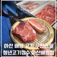 아산 배방 고기 무한리필 맛집 청년고기장수 아산배방점 프리미엄의 정수