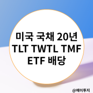 미국 국채 20년 TLT TWTL TMF ETF 배당