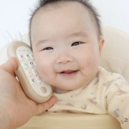 6개월아기장난감 아기토끼핸드폰 외출 필수템