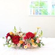 청주기업행사꽃 센터피스 테이블 꽃장식