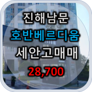 진해 남문호반베르디움 33평 중층 세안고 매매