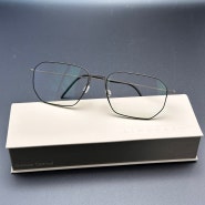 린드버그 5545 신타늄 안경, 가로 길이 넓은 56사이즈 남자 사각 안경테