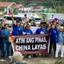 중국-필리핀 대치 격화 ; 중국 함정 수십척 출동 필리핀 항의 선단 막아