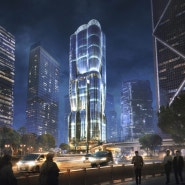 [홍콩 여행] 푸른 폭포수를 연상시키는 더 핸더슨(The Henderson) 빌딩