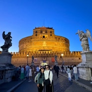 유럽오토캠핑여행 이탈리아 로마 천사의 성(Castel Sant'Angelo)…야경이 아름다워요!!