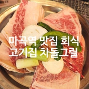마곡역 맛집 회식 고기집 차돌그릴 리뷰