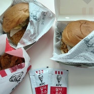 KFC 버거 칠리징거통다리, 클래식징거통다리, 닭껍질튀김