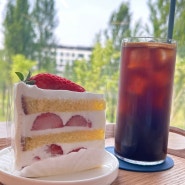 라케이크 - 동탄호수공원 딸기생크림케이크 & 커피맛집 (일본 느낌 케이크)