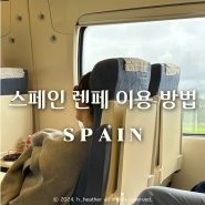 스페인 여행 렌페 예약 탑승 후기와 이용방법 꿀팁