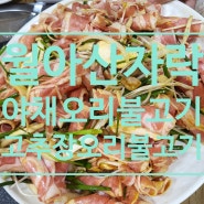 경남 진주 <월아산자락> 오리불고기 현지인 맛집