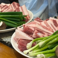 을지로 지리산 흑돼지 고기 숯불구이 맛집 [산청숯불가든 을지로] 웨이팅 후기까_지