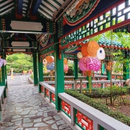 행운을 빌어요 홍콩인의 사원 웡 타이 신 사원