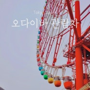 일본 도쿄 오다이바 자유여행 추억의 팔레트타운 관람차